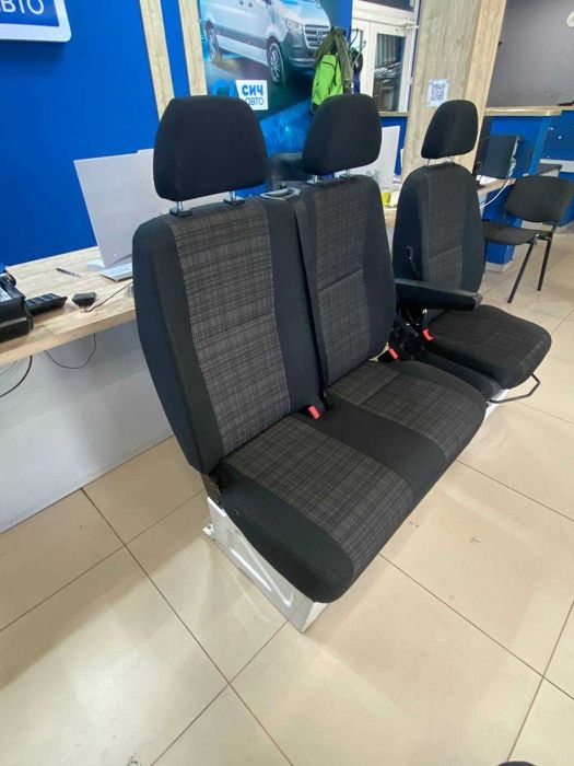 Сиденье Спринтер 906 двойное пассажирское Sprinter разборка Крафтер шрот запчасти