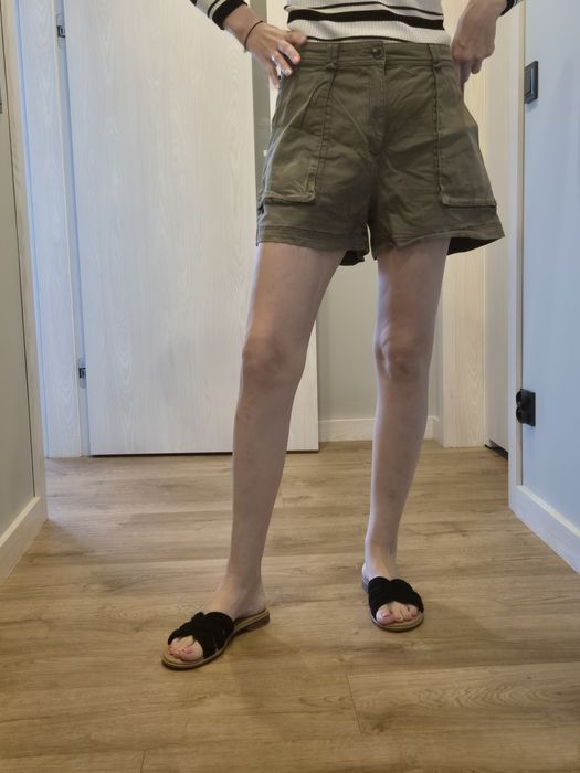 * Spodenki krótkie khaki, rozm 46 H&M