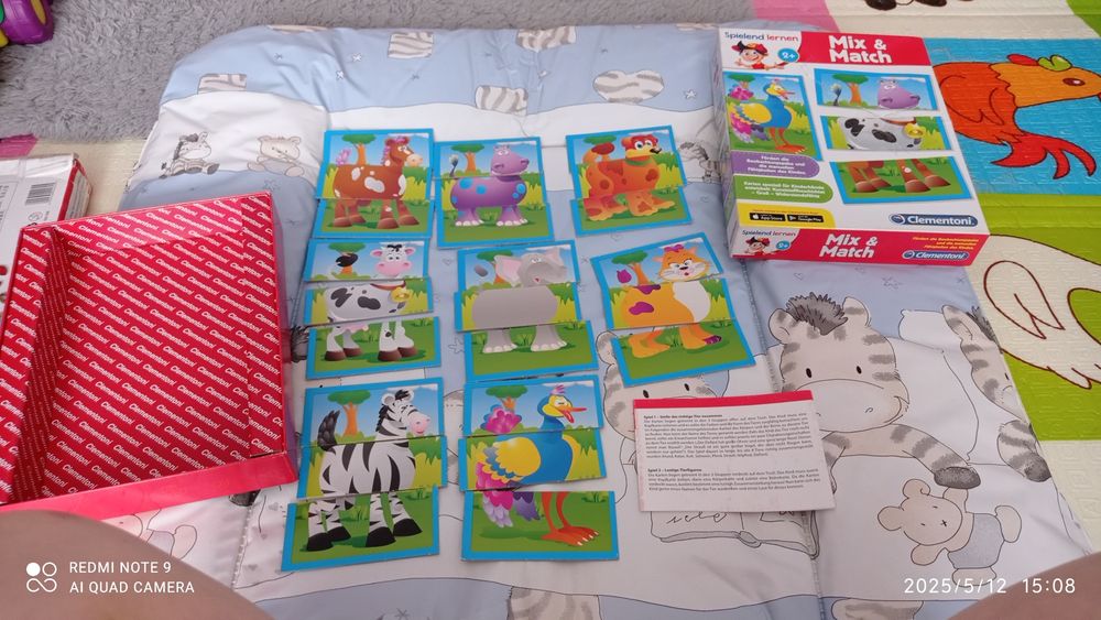 Gra edukacyjna mix & match
firmy Clementoni