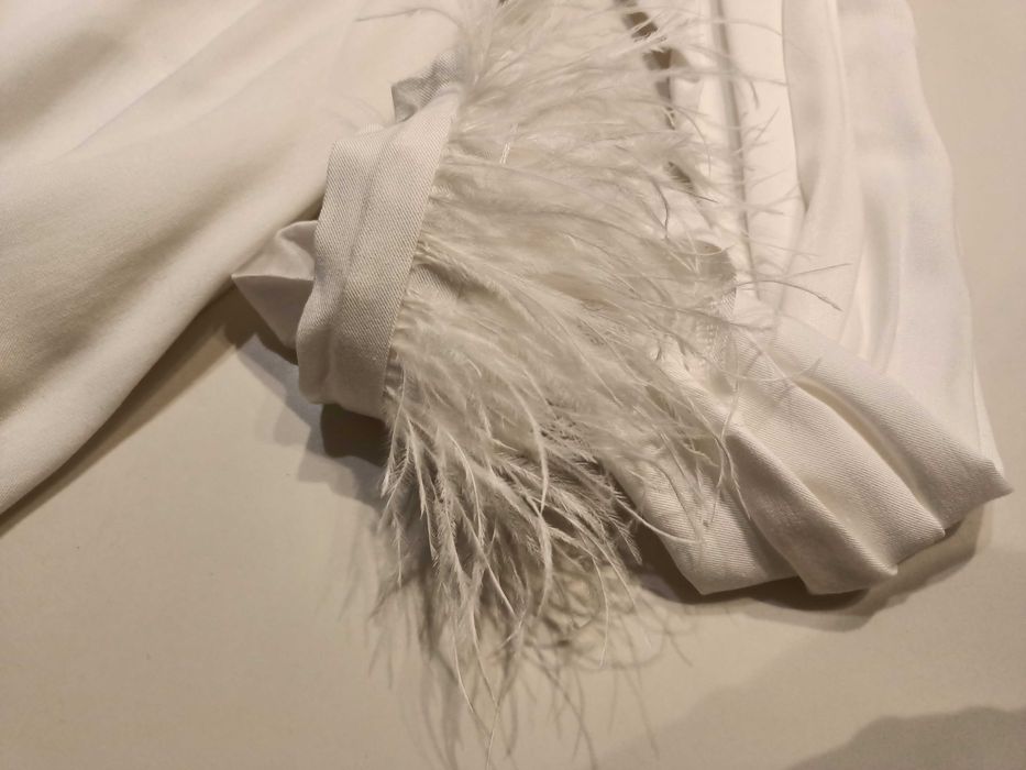 Bluzka biała pióra max mara