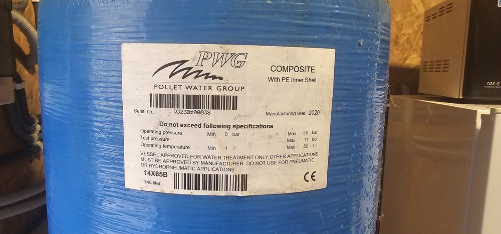 Система очистки води колонного типу, фільтр