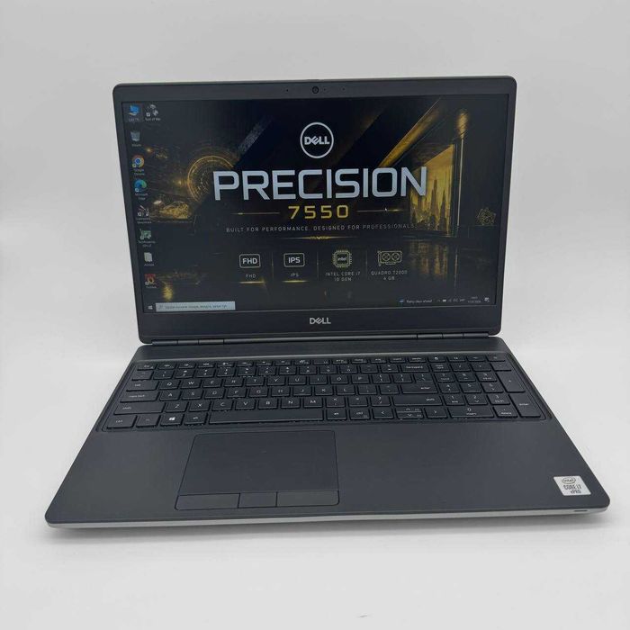 Dell Precision 7550 15.6" FHD IPS i7-10850H 16GB DDR4 SSD 512GB NVMe Quadro T2000 4GB