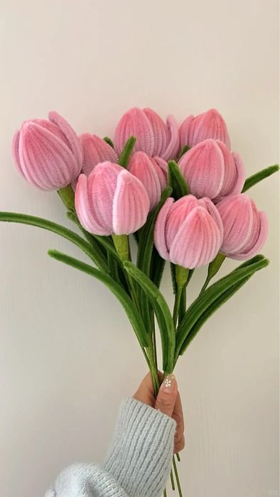 букет із синельного дроту (пухнастий дріт)