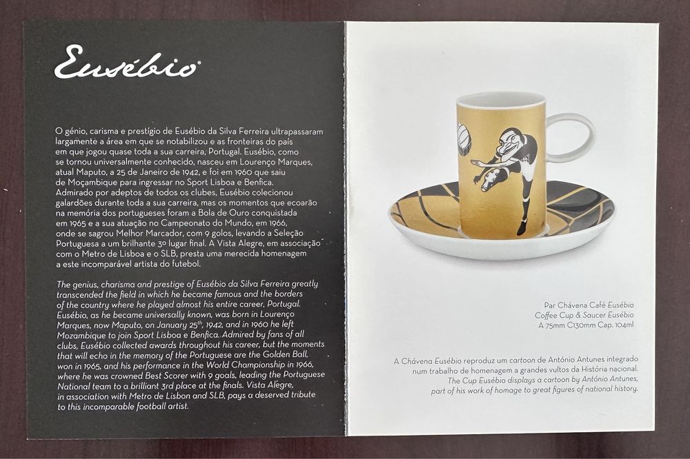 Chávena de café “Eusébio” Vista Alegre