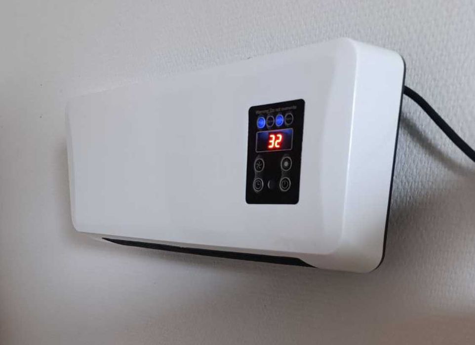 обігрівач настінний міні кондиционер тепловентилятор дуйка 2 в 1 пульт