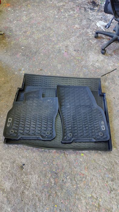 Dywaniki gumowe Przód+Mata bagażnika Audi Q3 ORYGINAŁ