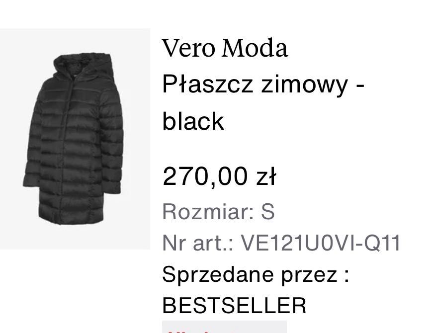 JAK NOWY  płaszcz zimowy ciążowy Markowy kurtka rozmiar S