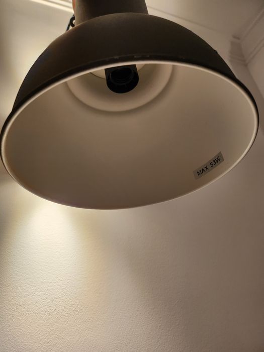 Candeeiro tecto preto do IKEA