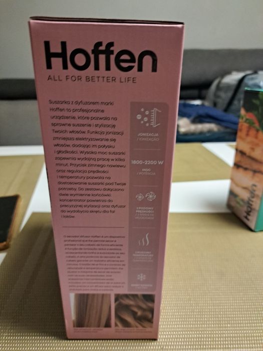 Suszarka z jonizacja, z dyfuzorem