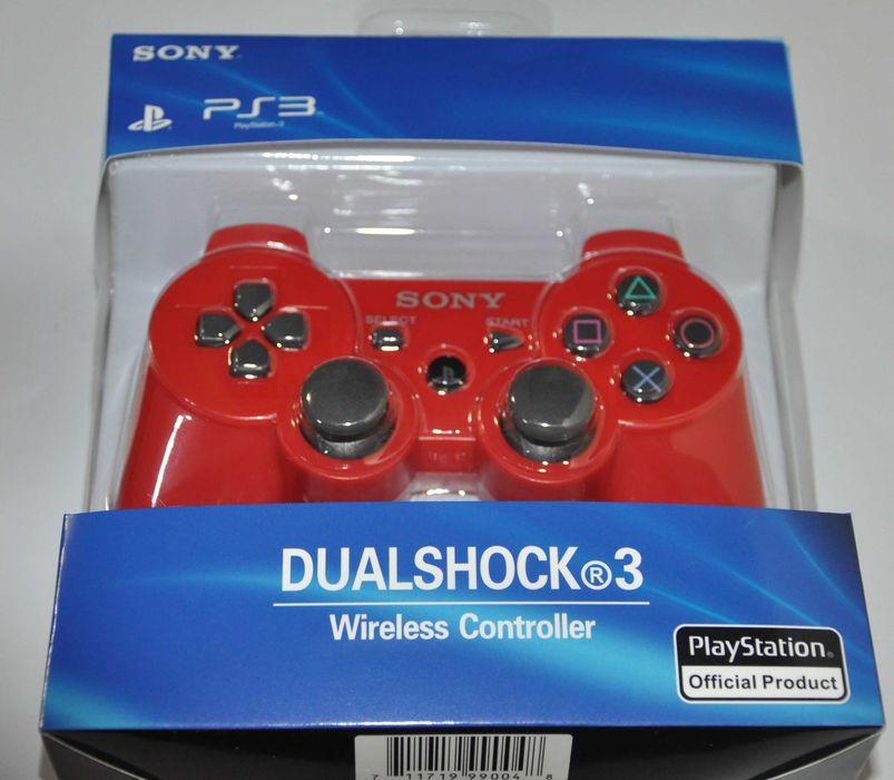 Джойстик ps3 беспроводной геймпад для пс3 ПК вибро dualshock красный