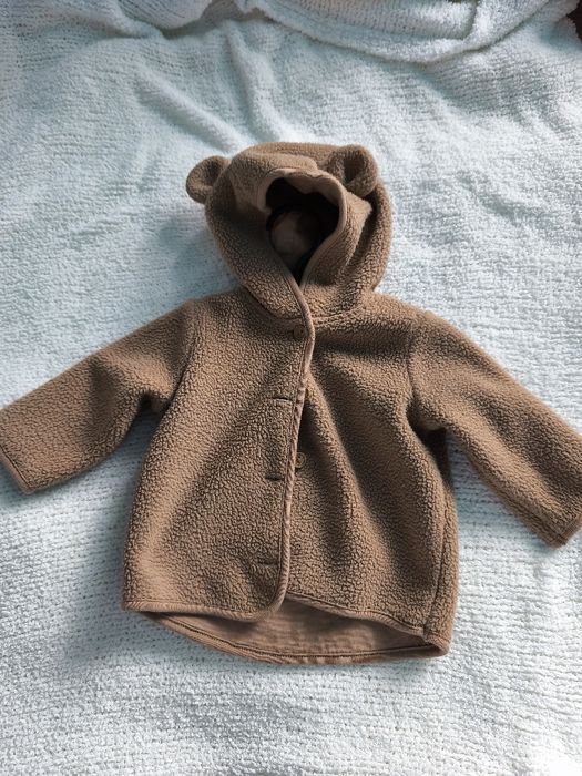Плюшева куртка Тедді ,h&m дитяча з вушками
