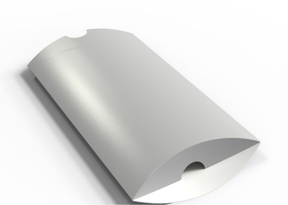 PMELCXD 12 sztuk pudełek prezentowych w kształcie poduszki silver