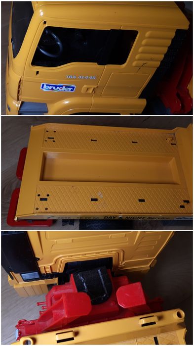 Bruder пожежна машина та евакуатор