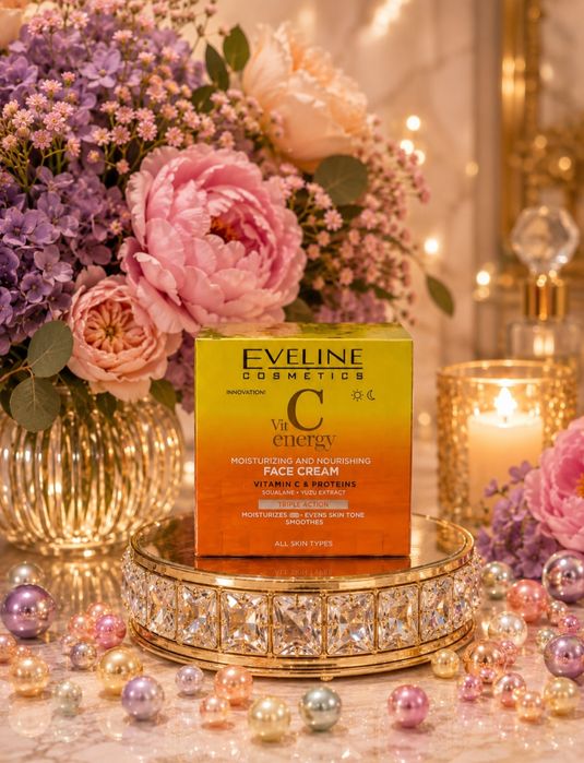 Krem Eveline Cosmetics Vit. C Energy, nawilżająco-odżywczy