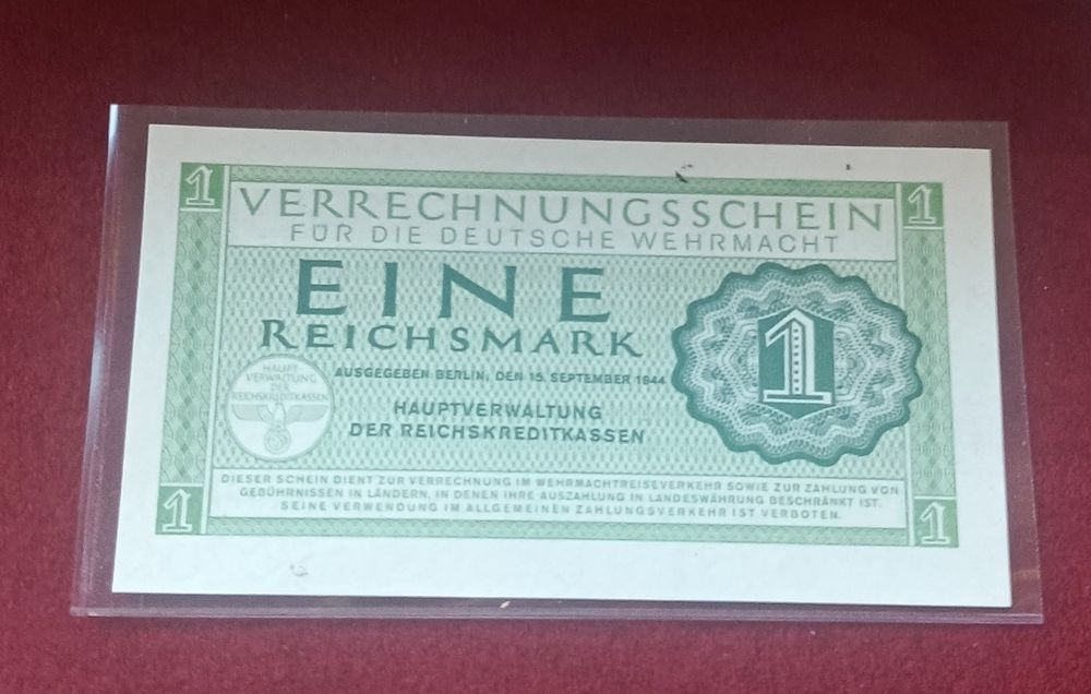 1 marka 3 rzesza Wermacht UNC