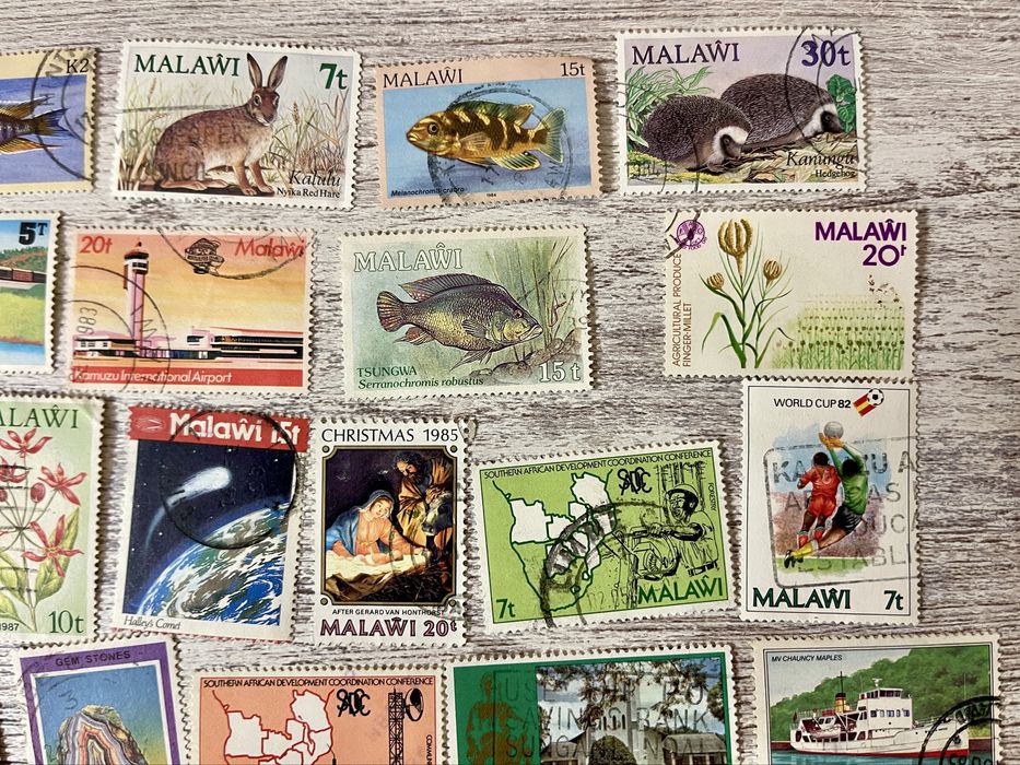 Coleção 92 selos do Malawi - Africa