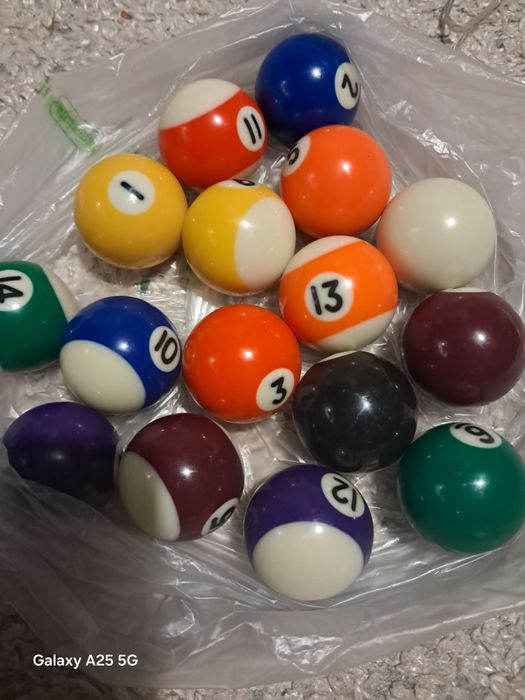 Mini bolas de bilhar