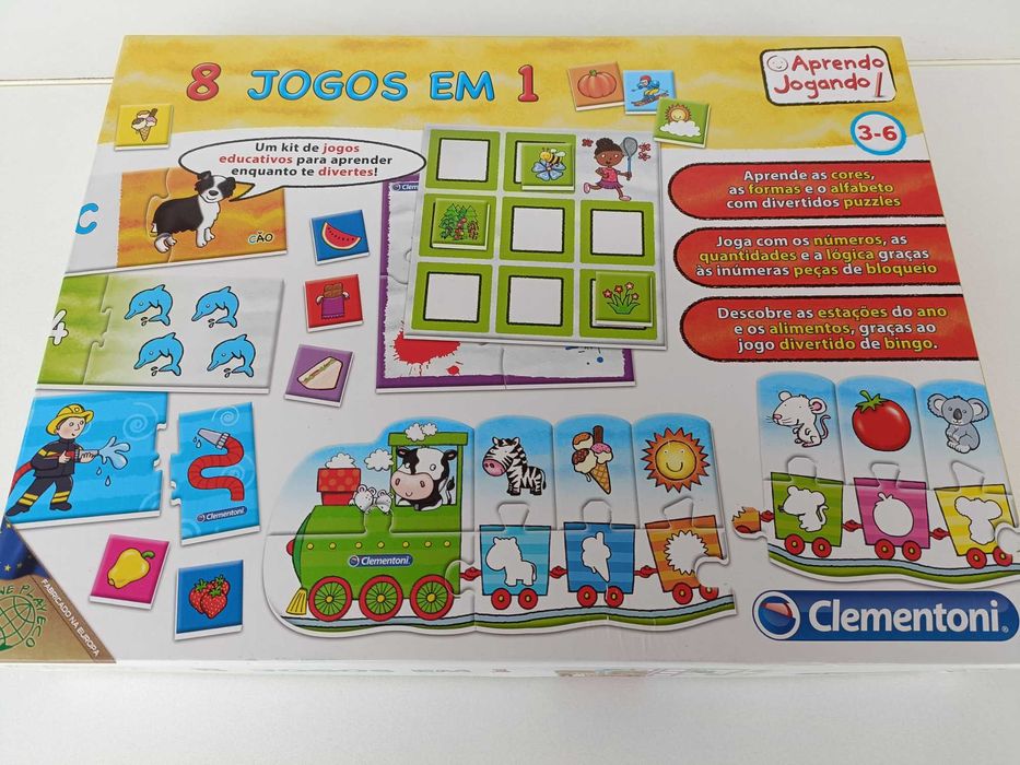 Jogos didáticos para crianças dos 3 a 6 anos da Clementoni