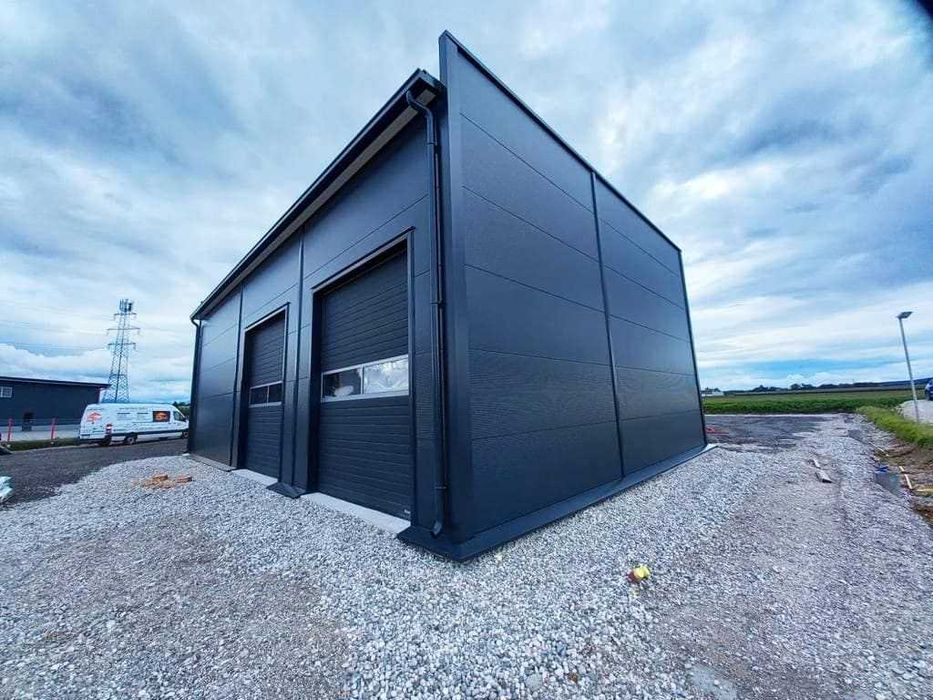 hala stalowa 150m2 biuro warsztat magazyn serwis konstrukcja rebud