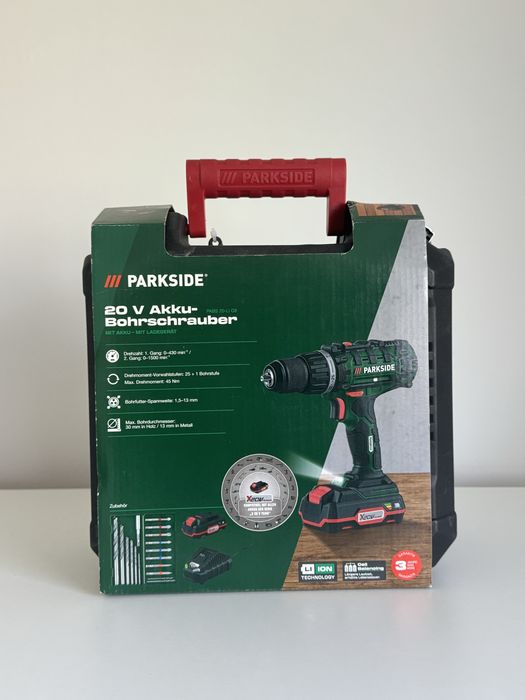 Акумуляторний Дриль Шуруповерт Parkside PABS 20-Li G8  Німеччина