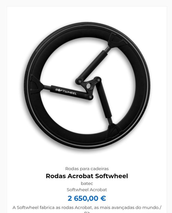 Novo preço. Rodas para cadeira de rodas " SOFTWHEEL