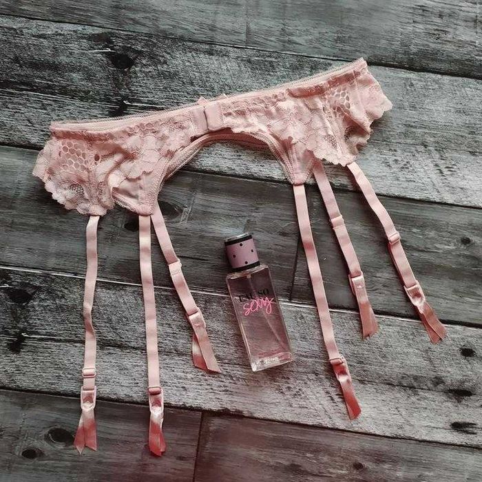 Колготки сетка черные, в клетку, пояс для чулок