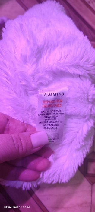 Шапка Peppa зимова тепла на дівчинку 12-24 міс