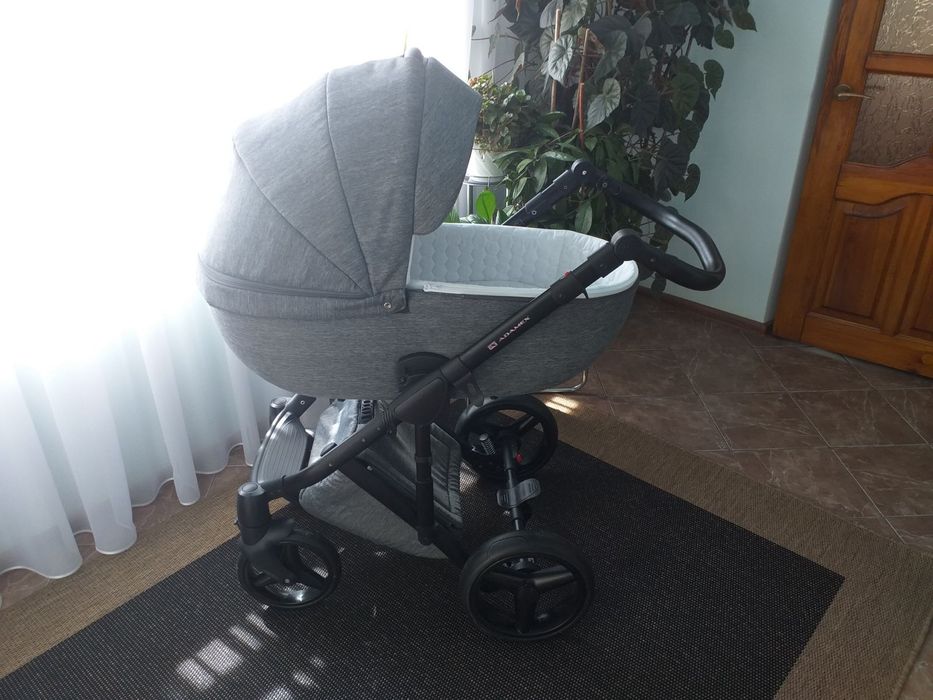 Коляску Adamex Luciano 2в1 сіра