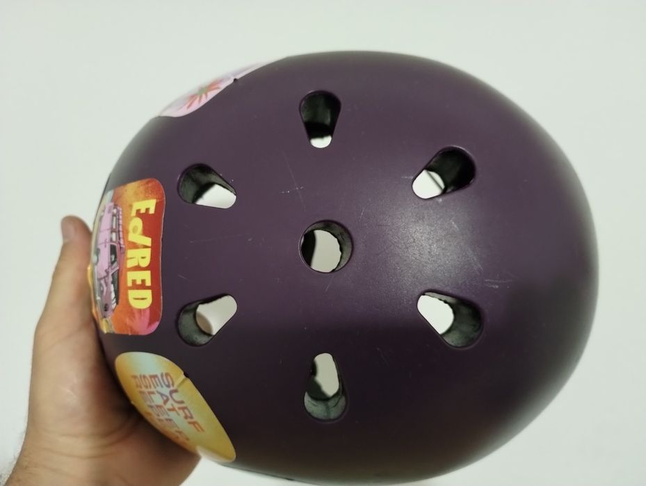 Dziecięcy kask rowerowy crivit 48-54 cm ze światełkiem