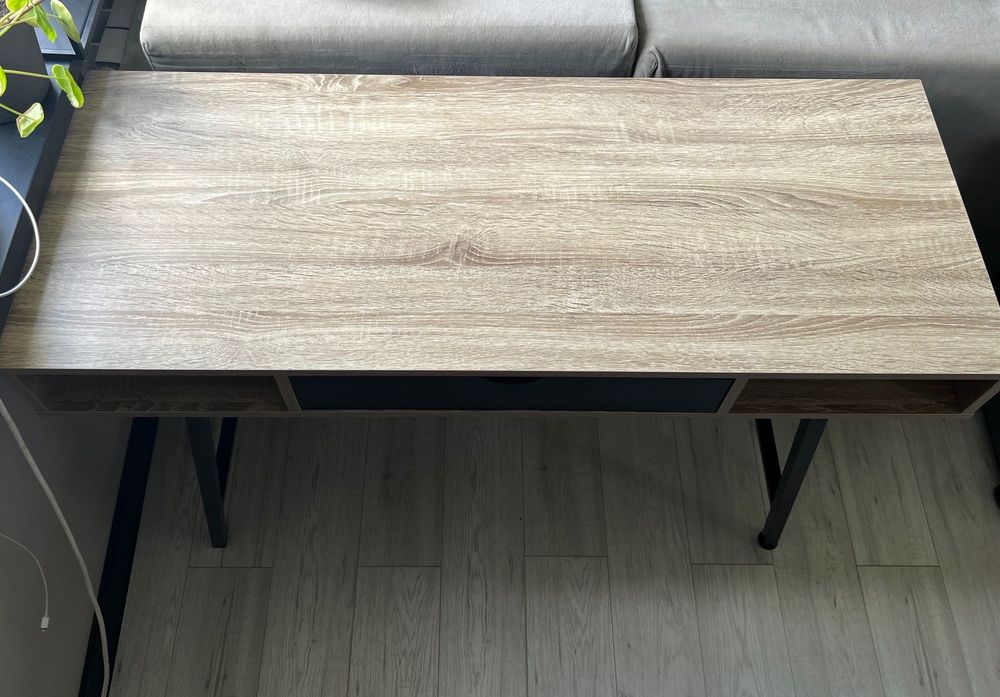 Biurko ABBETVED 48x120 dąb/czarny