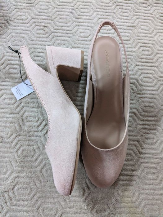 Czółenka slingback pudrowy róż rozm. 39 Anna Field