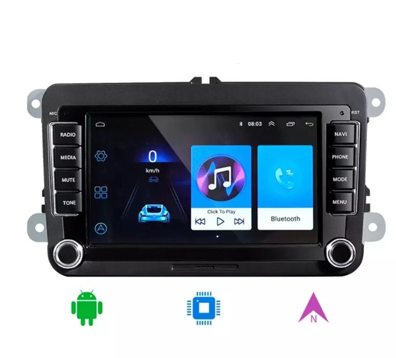 Магнітола Android Skoda Octavia  Superb Fabia Rapid Passat VW Golf