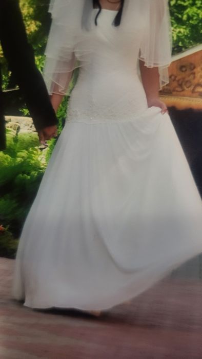 Сукня весільна молочна