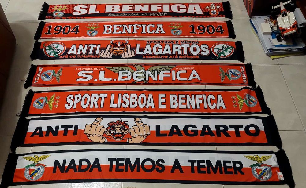 7 cachecois Benfica