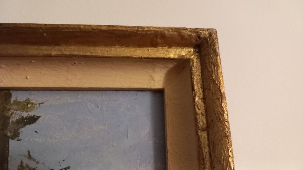 Quadro Vintage com paisagem rural