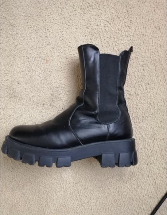 Черевики шкіряні хутро зимові 40 26 см