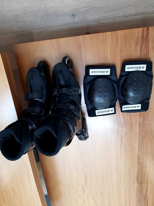 Patins em linha, OXYGEN XE 3.1, Tamanho 27.5 + joelheiras Rollerblade