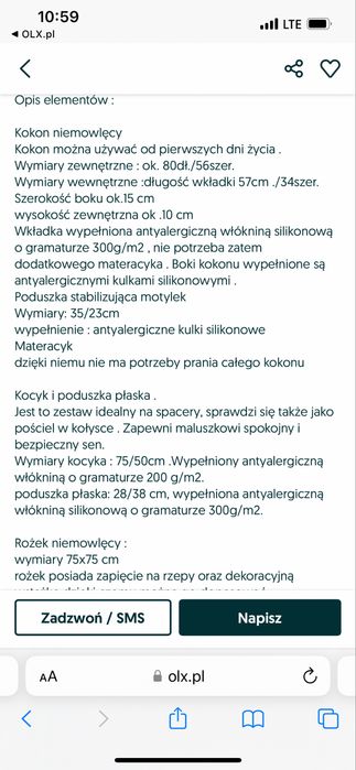 Nowy komlet do łóżeczka 9 elementów śliczny