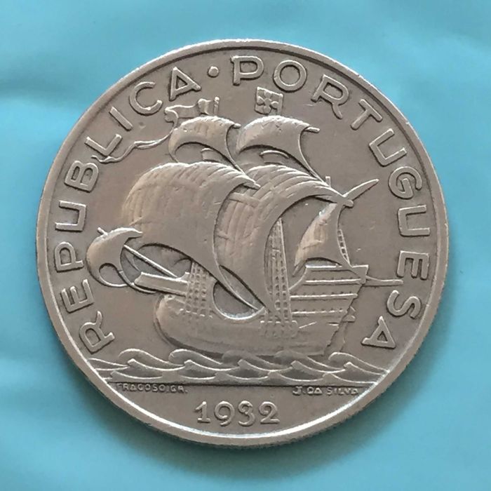 10 Escudos 1932 - prata