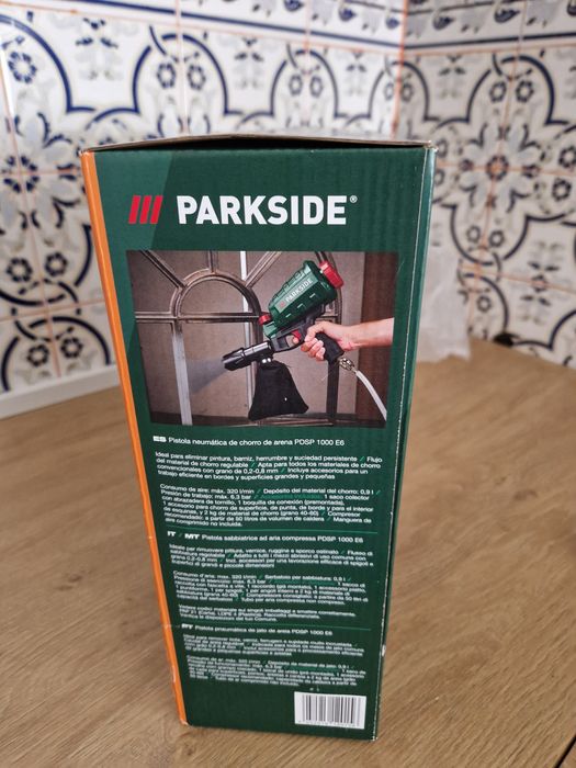 Pistola de areia Parkside nova sem uso