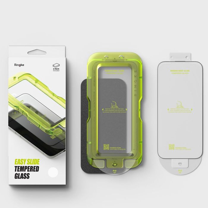SZKŁO HARTOWANE RINGKE EASY SLIDE 2-PACK IPHONE AIR BLACK