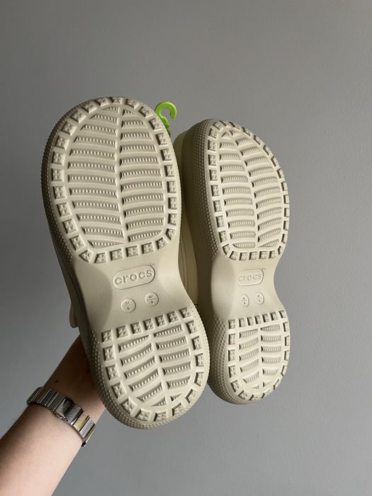 Crocs Stacked chalk крокси жіночі бежеві