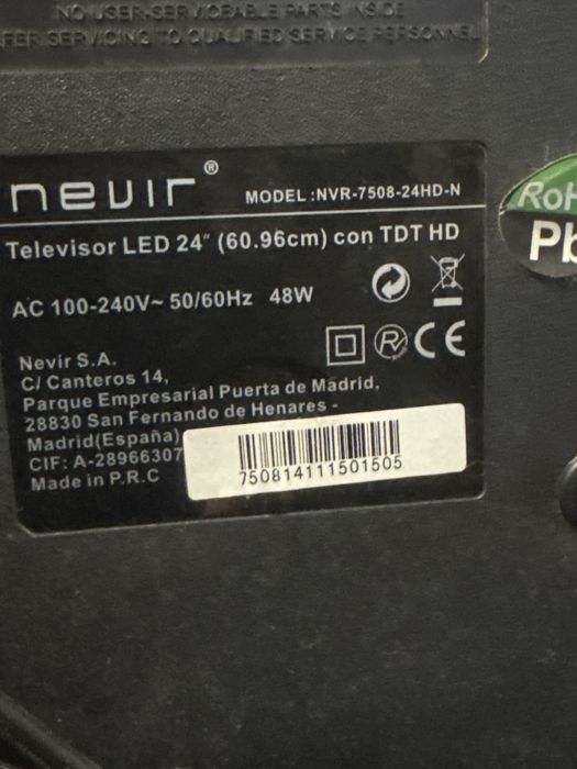 Tv led 24'' Nevir (com TDT HD)