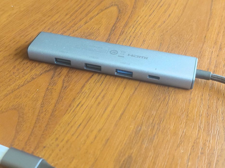 USB-хаб UGREEN 5в1 USB-C новий — 3xUSB-A, HDMI 4K, PD 100W