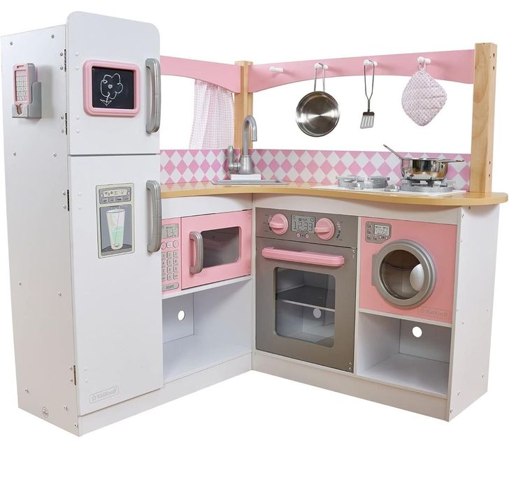 Cozinha kid kraft rosa madeira