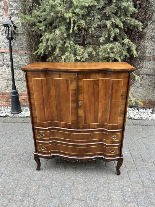 Stylowa Komoda Ludwikowska Intarsja Ludwik Uniakt Kredens Szafka  Po Renowacji