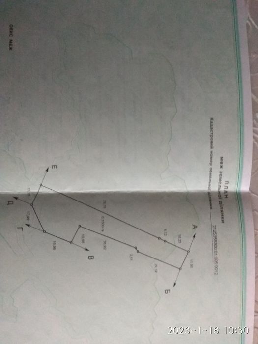 Земельна ділянка під будівництво.