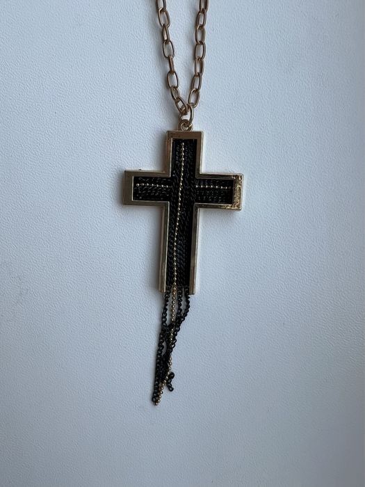Набір сережки + ланцюжок Хрест