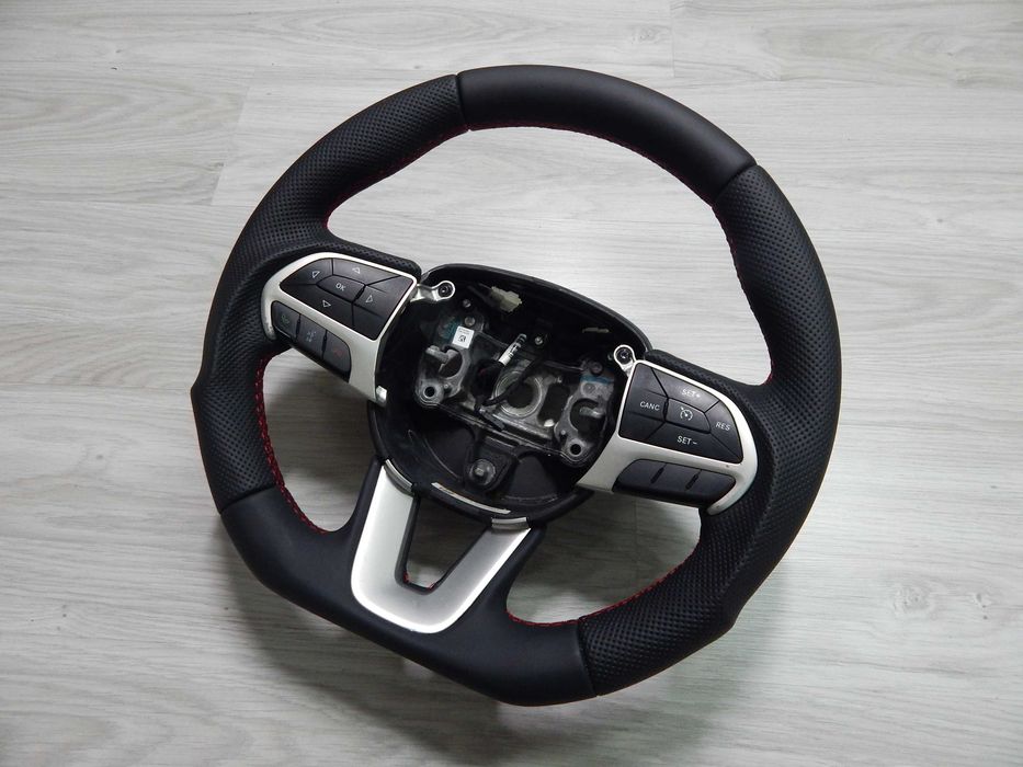 Dodge Charger Challenger - kierownica nowa skóra sport czerwona nić