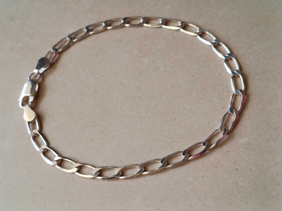 Srebrna bransoletka 19 cm Pancerka 3,8 g Srebro 925